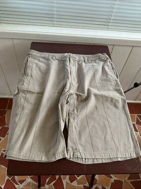 Vans Men's Light Khaki Check Shorts